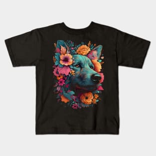 colorful dog Kids T-Shirt